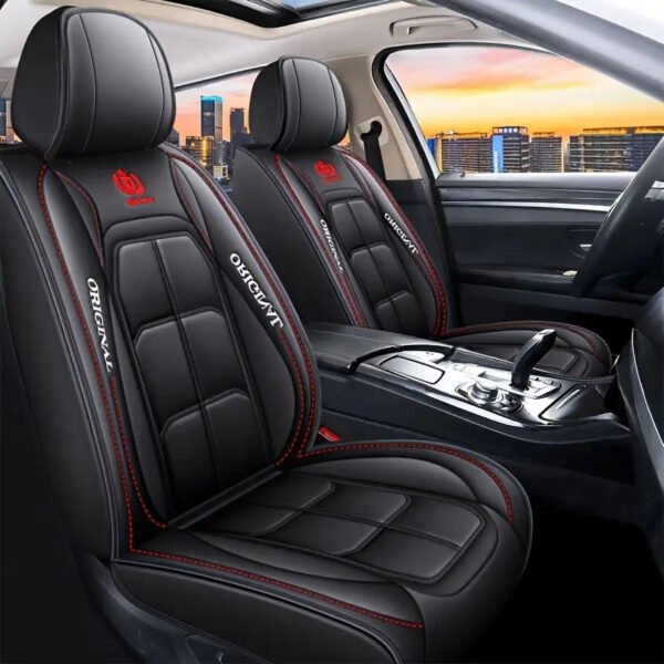 [Modelo Universal!] Kit Completo de Capa Para Banco de Carro Storm em Couro Premium + BRINDE: Kit Tapetes Automotivos - Imagem 11