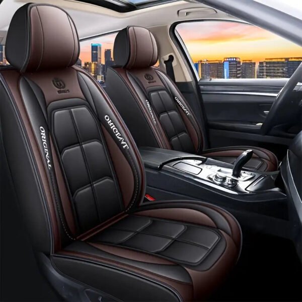 [Modelo Universal!] Kit Completo de Capa Para Banco de Carro Storm em Couro Premium + BRINDE: Kit Tapetes Automotivos - Imagem 3