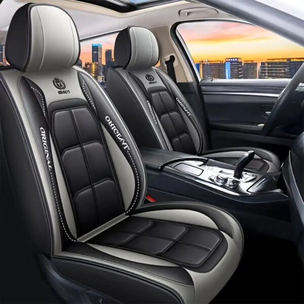 [Modelo Universal!] Kit Completo de Capa Para Banco de Carro Storm em Couro Premium + BRINDE: Kit Tapetes Automotivos - Imagem 9