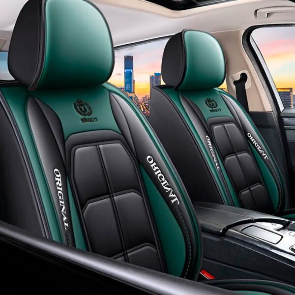 [Modelo Universal!] Kit Completo de Capa Para Banco de Carro Storm em Couro Premium + BRINDE: Kit Tapetes Automotivos - Imagem 13