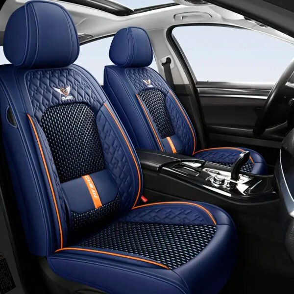 Capa para Banco de Carro Completa em Couro Legítimo Universal Italian + BRINDE: Tapete Completo - Imagem 2
