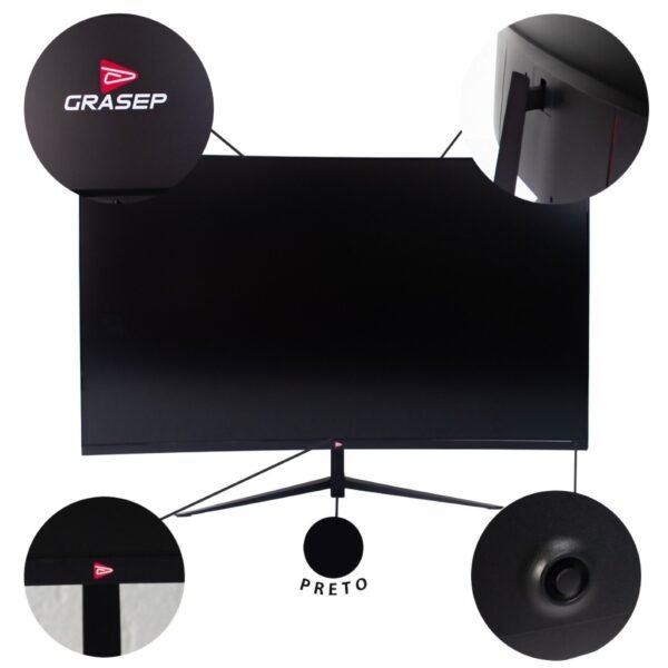 Monitor Gaming Series Tela Led Curva 27'' 100hz 1ms Full Hd - Imagem 3