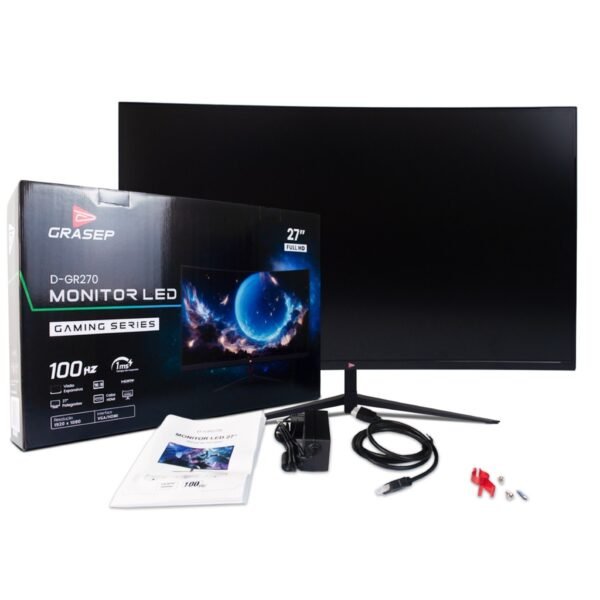 Monitor Gaming Series Tela Led Curva 27'' 100hz 1ms Full Hd - Imagem 5