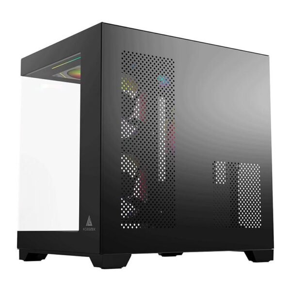 Gabinete Gamer Acegeek Vacancy L375, Mid-Tower, Lateral de Vidro, Preto, AG-VACANCY-L375-BK - Imagem 5