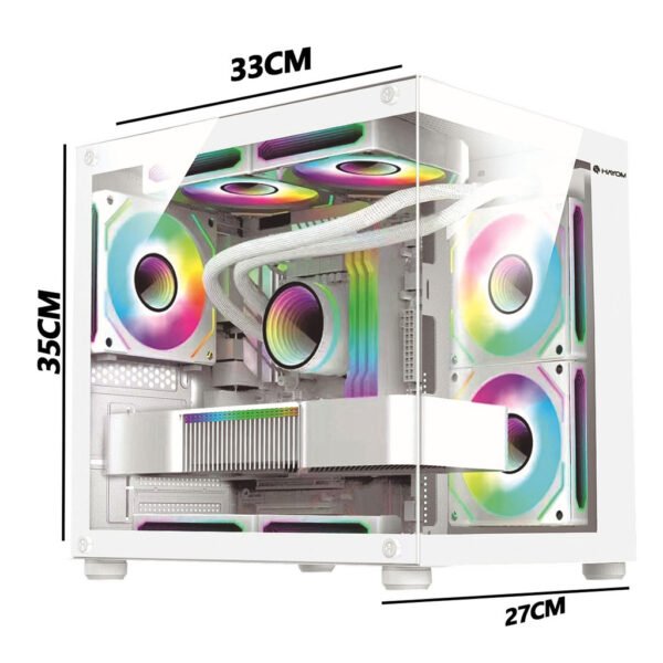 Gabinete Gamer  Aquário em Vidro Com 4 Fans RGB GB1797 - Imagem 4