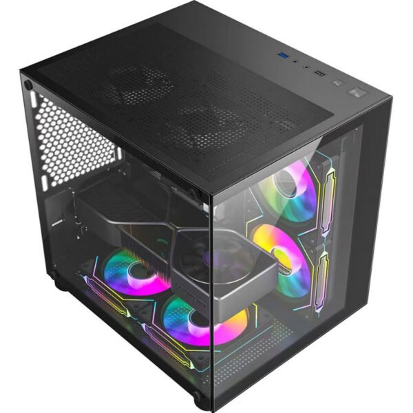 Gabinete Gamer  Aquário em Vidro Com 4 Fans RGB GB1796 - Imagem 2