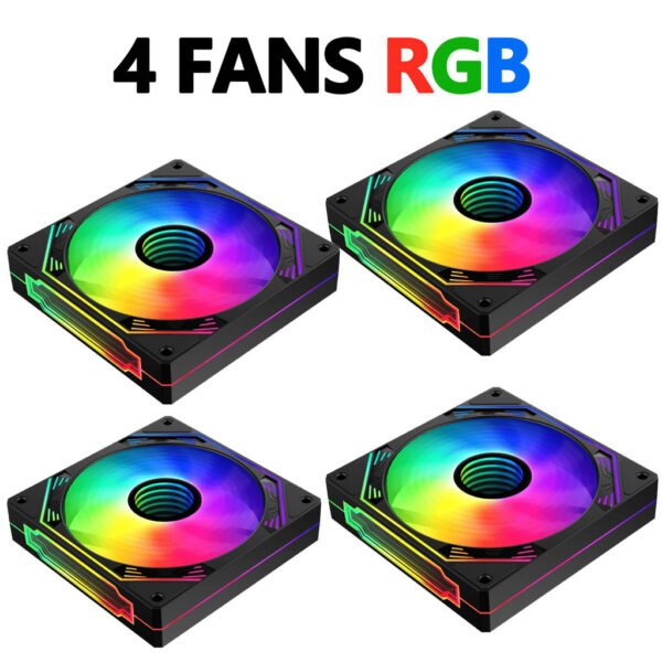 Gabinete Gamer  Aquário em Vidro Com 4 Fans RGB GB1796 - Imagem 5