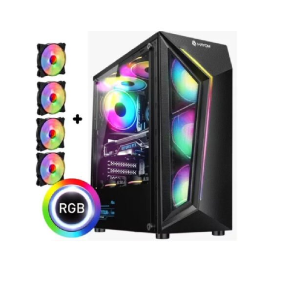 Gabinete Gamer GB1713 com 4 Fans RGB Inclusas Lateral de Vidro Temperado + Filtro de Ar + Fita Led - Imagem 2