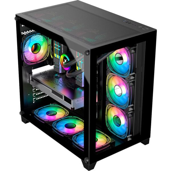 Gabinete Gamer K-mex Aquário Space ATX CG-P2R4 Sem Fans - Imagem 2