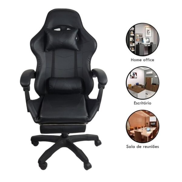Cadeira Gamer Stillus Ergonômica Com Apoio Para Os Pés - Imagem 4