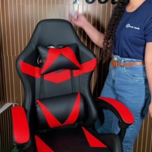 Cadeira Gamer Reclinável Ergonômica com Luz Led Rgb para Escritório e Jogos