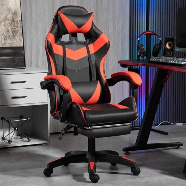 Cadeira Gamer Ergonômica - Escritório, Casa e Universitário com Reclinação e Altura Ajustável-F19 - Imagem 3