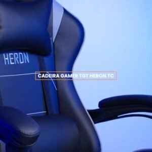 Cadeira Gamer TGT Heron TC, Preto e Cinza, TGT-HRTC-BL02