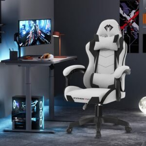Cadeira Gamer Profissional Ergonômica 150kg - Reclinável com Apoio Lombar