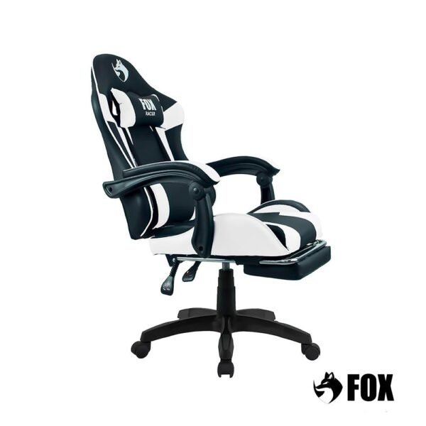 Cadeira Gamer Fox Racer Zerda com Apoio de Pés Branca - W20 - Imagem 2