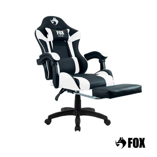 Cadeira Gamer Fox Racer Zerda com Apoio de Pés Branca - W20 - Imagem 3