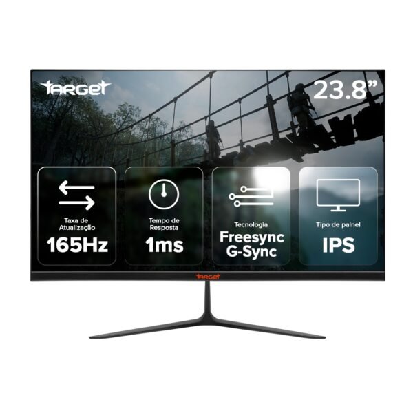 Monitor Gamer TGT Altay Neo, 23.8 Pol, IPS, FHD, 1ms, 165Hz,FreeSync/G-Sync,HDMI/DP, TGT-ATTNEO-BL01 - Imagem 2