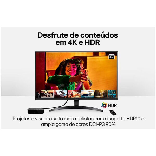 Monitor LG 32 Ultra UHD 4K UHD 4ms HDR HDMI DP Freesync - Imagem 3