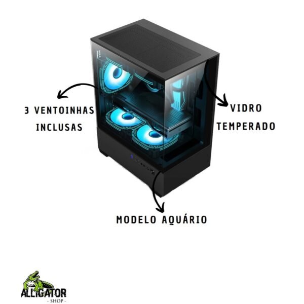 Computador PC Gamer Completo i5 Ram 16GB Monitor HDMI Kit Gamer - Imagem 3