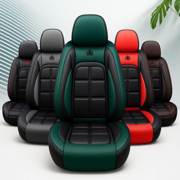 [Modelo Universal!] Kit Completo de Capa Para Banco de Carro Storm em Couro Premium + BRINDE: Kit Tapetes Automotivos - Imagem 7